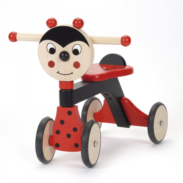 Jasper Toys - Masinuta din lemn fara pedale Buburuza