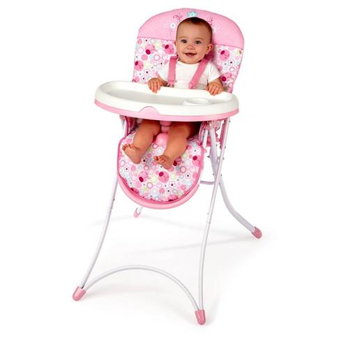 Bright Starts - Scaun masa Pretty in Pink Sweet Spots & Lady Bugs