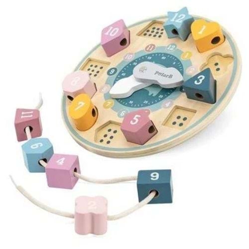 Ceas educativ cu forme geometrice New Classic Toys