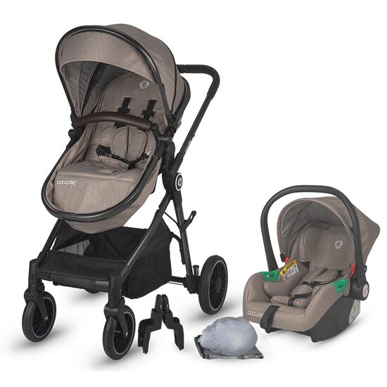 Carucior transformabil 3 in 1 Coccolle Ago Dessert taupe