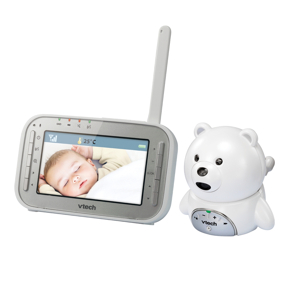 Videointerfon digital bidirectional Vtech 4,3 inch BM4200, include melodii si termometru
