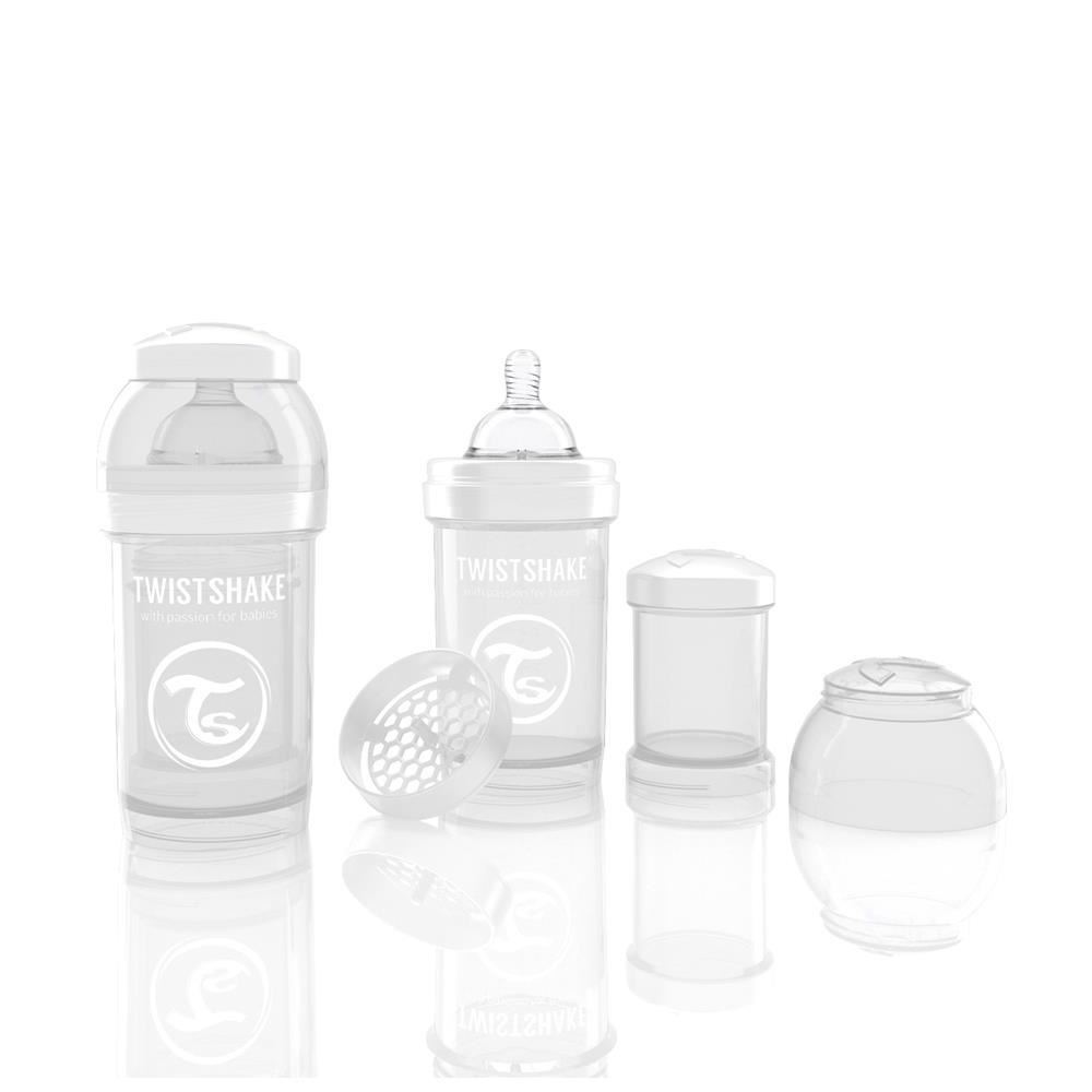 Biberon Anti-Colici Twistshake 180 ml Alb