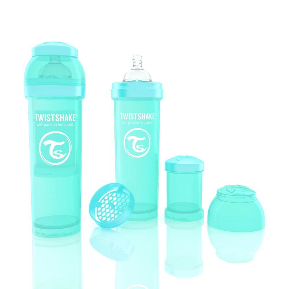Biberon Twistshake anti-colici 330 ml Turcoaz