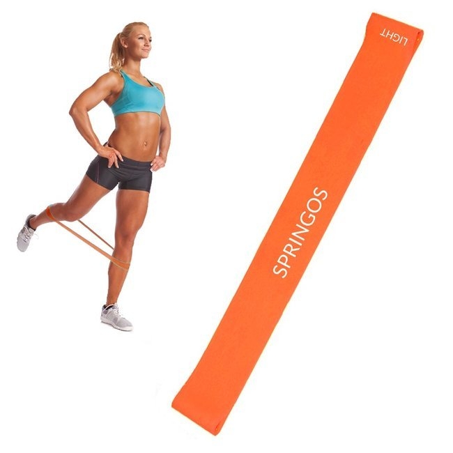 Banda elastica Power Band Springos cu intensitate mica 5-10 kg