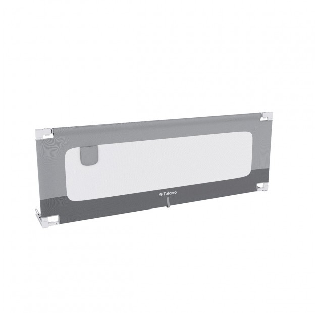 Bariera protectie pat copii culisanta, cu inaltime reglabila Cover 200 cm, gri, EN 71-3:2019