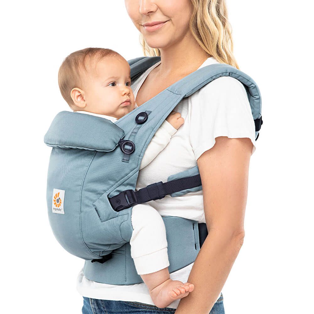Marsupiu Ergobaby Adapt Soft Touch Cotton Slate Blue