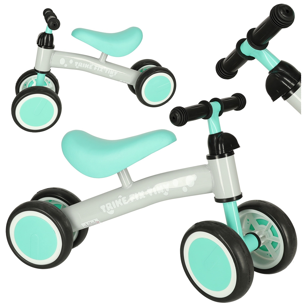 Bicicleta fara pedale cu 4 roti Ride on Trike mint, 1+ ani, maxim 30 kg