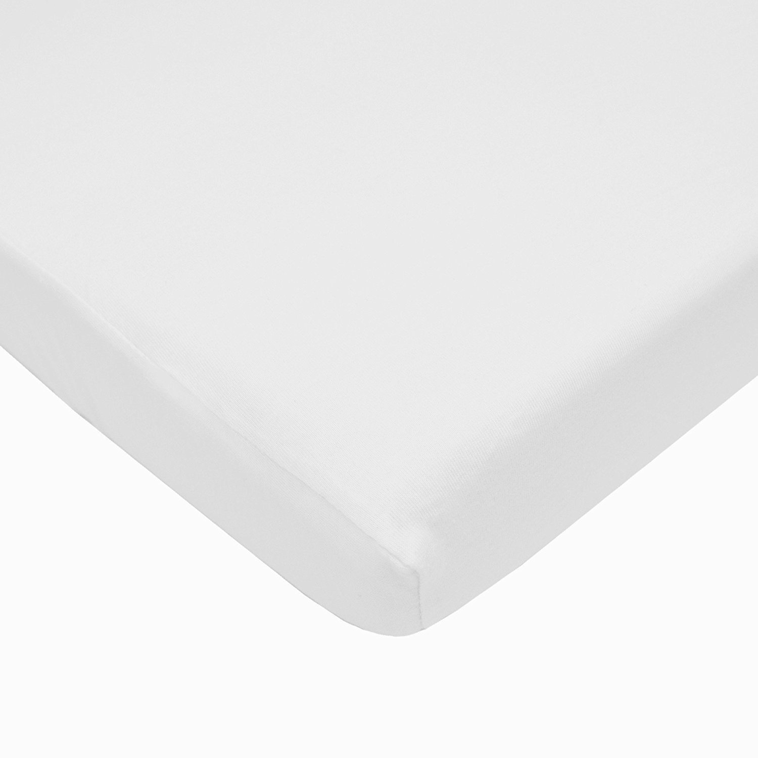 Cearceaf din bumbac cu elastic roata pentru patut 140x70 cm Kidizi Alb