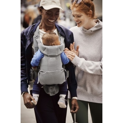 BabyBjorn - Marsupiu anatomic Move, Grey, 3D Mesh