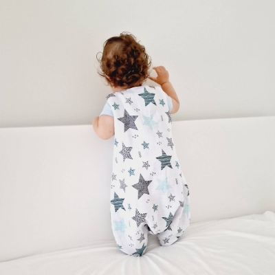 Sac de dormit cu picioare de vara din muselina 6-18 luni Kidizi Dragonfly , 0.5 tog, 100% bumbac
