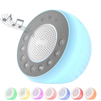 Dispozitiv de sunete albe si melodii cu lumina de veghe Kidizi W05, 31 sunete, 8 culori, functie memorie, timer