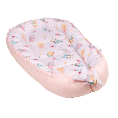 RESIGILAT Cosulet bebelus pentru dormit Kidizi Baby Nest Cocoon 90x50 cm Loving Ballet