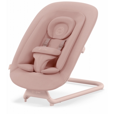 Balansoar tip bouncer Cybex Lemo Pearl Pink cu spatar reglabil, recomandat de la nastere pana la 15kg