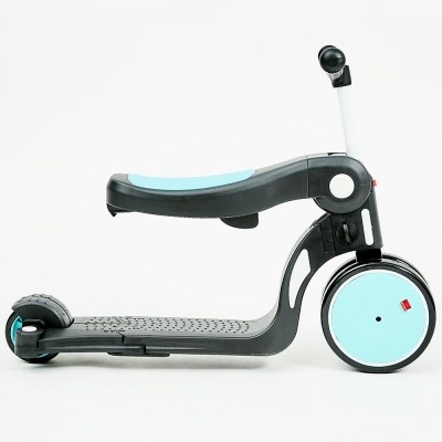 Tricicleta transformabila in bicicleta si trotineta Chipolino All Ride sky