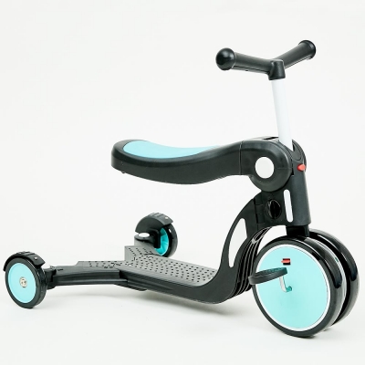 Tricicleta transformabila in bicicleta si trotineta Chipolino All Ride sky