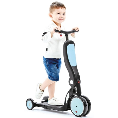 Tricicleta transformabila in bicicleta si trotineta Chipolino All Ride sky