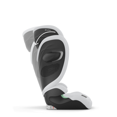 Scaun auto Cybex Solution G2 i-Size Fog Grey cu isofix, pliabil si usor de transportat