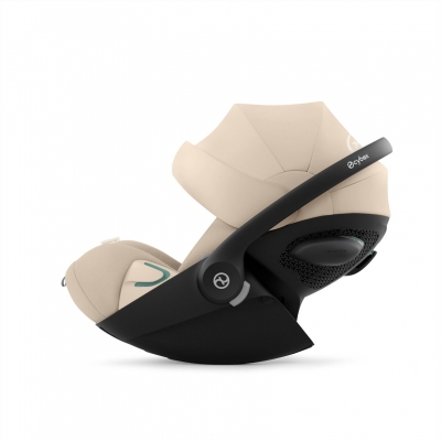 Carucior Cybex Balios S Lux 2 in 1 Almond Beige cu scoica auto Cloud G3 Plus i-Size 40-87 cm, Baza G3 ISOFIX si adaptori inclusi
