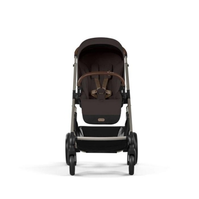 Carucior pentru nou nascut Cybex Balios S Lux Chocolate Brown, maner rotunjit