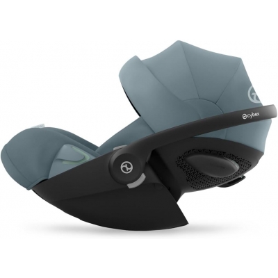 Carucior Cybex Balios S Lux 4 in 1 Stormy Blue cu landou pliabil Fold, scoica auto Cloud G3 Plus i-Size 40–87 cm, Baza G ISOFIX si adaptori