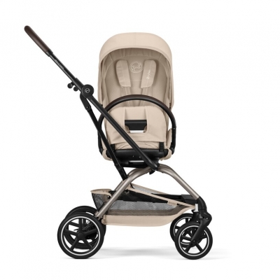 Carucior rotativ 360 pentru nou nascut Cybex Eezy S Twist+ 2 Almond Beige, recomandat pana la 22kg