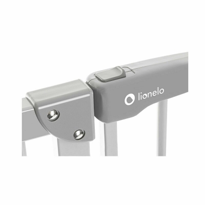 Poarta siguranta 105 cm Truus Lionelo Slim LED, Grey