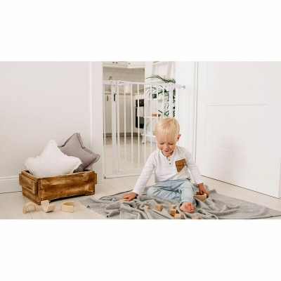 Poarta siguranta 105 cm Truus Lionelo Slim LED, Grey