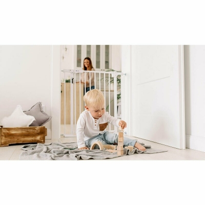 Poarta siguranta 105 cm Truus Lionelo Slim LED, Grey
