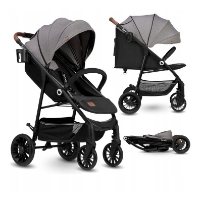 Carucioare sport Lionel Zoey cadru din aluminiu,Gri