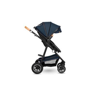 Carucior compact Amber 3 in 1 Lionelo, include scoica auto, albastru