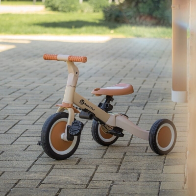 Tricicleta si Bicicleta Copii 5 in 1 Petite&Mars Turbo Editie Limitata Llama Vibes, Cu Maner Parinte, Cu/Fara Pedale, Roti din Cauciuc, 1.5-5 Ani, Pana la 25 kg Llama VIBES