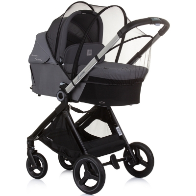 Carucior 3 in 1 Chipolino Elite granite include landou,scoica, ruscac si plasa de insecte