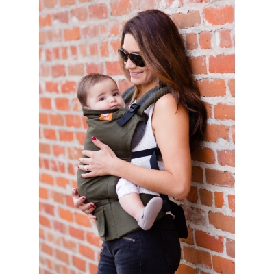 Marsupiu ergonomic Tula Toddler Canvas Olive, recomandat pentru 11 - 27 kg
