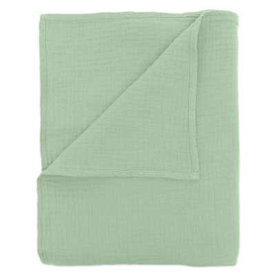 Set 2 paturi pentru bebelusi de vara din muselina dubla 100x100 cm Kidizi Mint, bumbac 100%