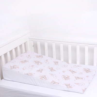 Perna antireflux pentru bebe 4 in 1 Kidizi Sleepy Bear – pozitionare inclinata pentru reflux, colici si confort dupa masa