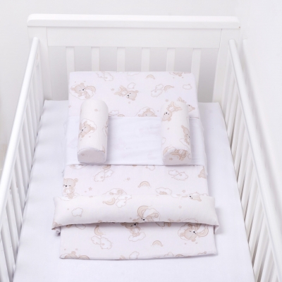 Perna antireflux pentru bebe 4 in 1 Kidizi Sleepy Bear – pozitionare inclinata pentru reflux, colici si confort dupa masa