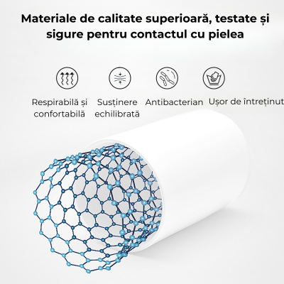 Perna ergonomica copii 3-10 ani Kidizi ErgoAir, respirabila si antibacteriana, cu doua fete si husa Safari Bej detasabila, ajuta la gestionarea caldurii in zona capului