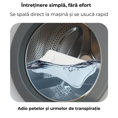 Perna ergonomica copii 3-10 ani Kidizi ErgoAir, respirabila si antibacteriana, cu doua fete si husa Safari Bej detasabila, ajuta la gestionarea caldurii in zona capului