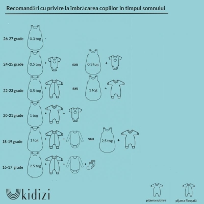 Sac de dormit copii de vara din muselina dubla cu picioare 18-36 luni Kidizi Curry 0.3 tog