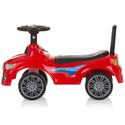 Mașinuță de împins Chipolino Sprinter Red cu muzică și claxon, spațiu depozitare, +3 ani