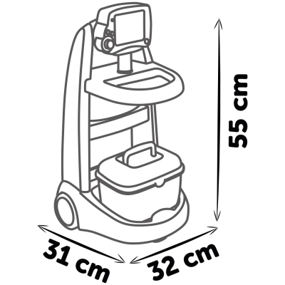 Jucarie Set doctor cu carucior si accesorii Smoby