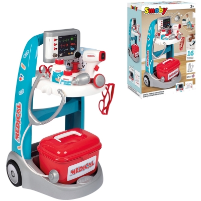 Jucarie Set doctor cu carucior si accesorii Smoby