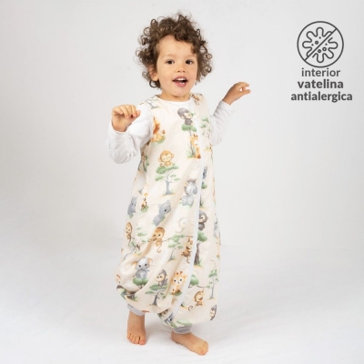 Sac de dormit cu picioare 18-36 luni Kidizi Baby Animals 1 tog, mansete transformabile in soseta