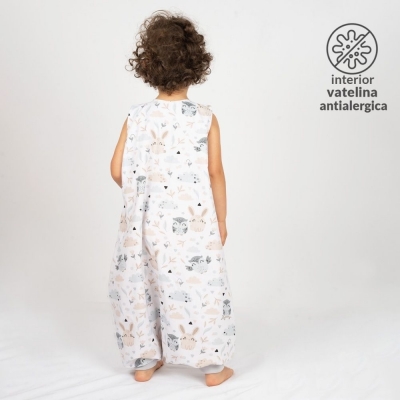 RESIGILAT Sac de dormit cu picioare pentru copii 18-36 luni Kidizi Forest Friends 1 tog, mansete transformabile in soseta