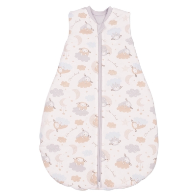 Sac de dormit pentru toate anotimpurile 0-6 luni Kidizi On a Cloud Pastel, model 2 in 1, grosime intre 0.5-1.5 tog