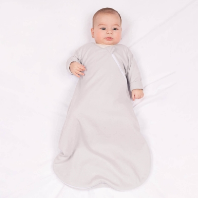 Sac de dormit pentru toate anotimpurile 0-6 luni Kidizi On a Cloud Pastel, model 2 in 1, grosime intre 0.5-1.5 tog