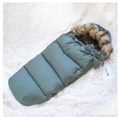 Sac iarna carucior cu blanita detasabila Mevis Delux Verde