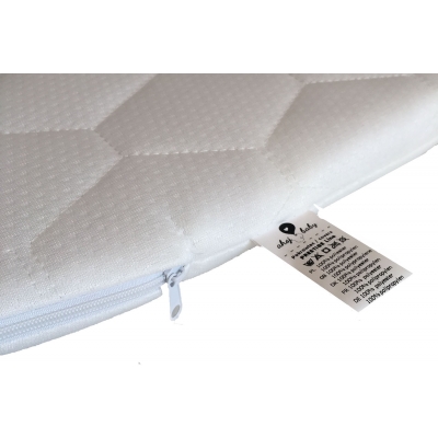 Cosulet bebe pentru dormit handmade din material ecologic Ahoj Baby natur, include stand si salteluta
