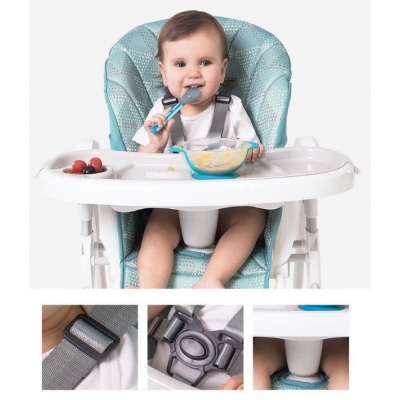 Scaun masa bebe cu spatar reglabil Cora Baby