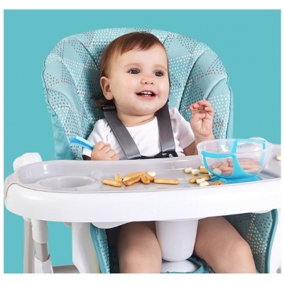 Scaun masa bebe cu spatar reglabil Cora Baby